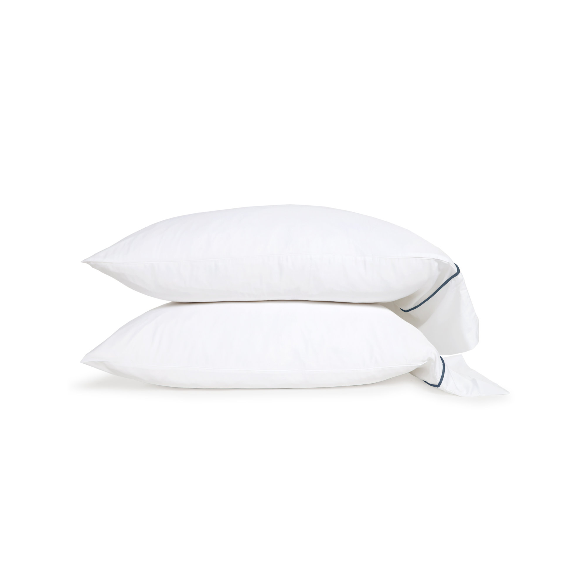 Sheena Rayon From Bamboo Machine Woven - Set of 2, White/Navy, Standard