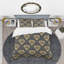 Ensemble de housse de couette mid-century diamants rétro-138868821