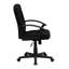  Fauteuil de direction pivotant en tissu à dossier moyen avec accoudoirs en nylon-23840905