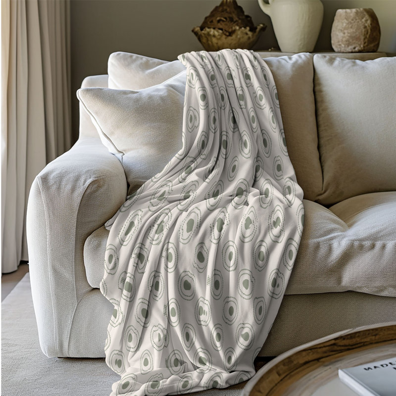 Olive Olive - couverture sherpa 1 pièce de qualité supérieure 0219, L 50 po x L 60 po