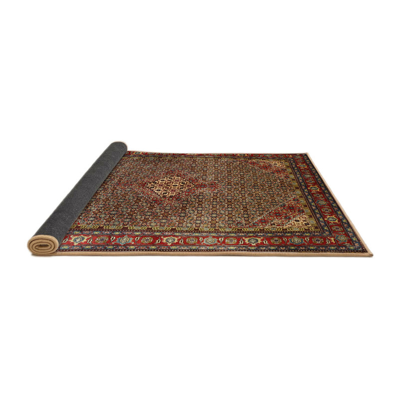 Tapis oriental rouge / vert, Rond 6 pi