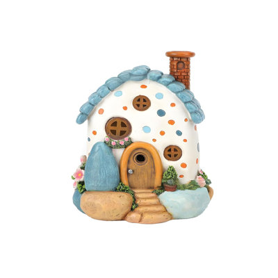 Night Light Garden Decoration Small House Solar Lamp Balcony  Landscaping Home Night Lamp Resin Decoration