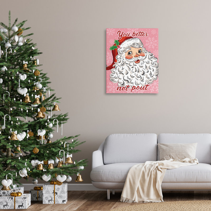Art mural rétro sur toile rose, par Arrolynn Weiderhold, H 40 po x l 30 po