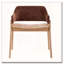 Chaises de salle à manger rembourrées avec accoudoirs