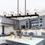 Noir pour îlot de cuisine - 10 - Luminaire suspendu en cristal moderne à hauteur ajustable G9 10 x G9 * Max 40W de style rétro, installation simple et mat, finition
