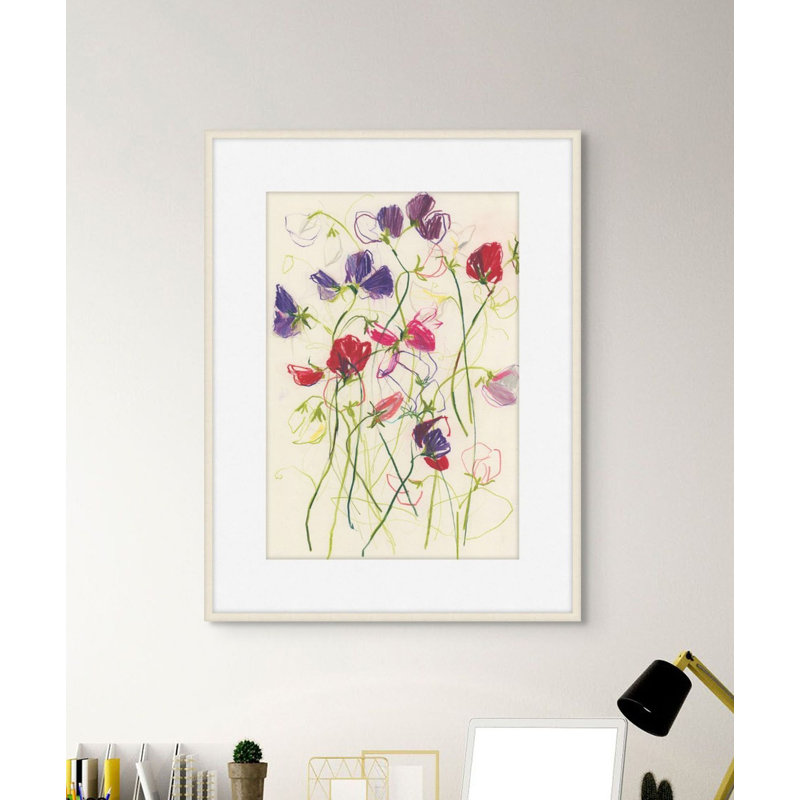 Sweet Peas 1 Print, 46" H x 36" W
