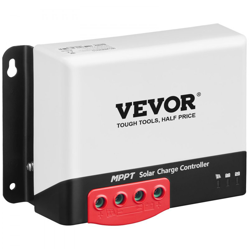 Contrôleur de charge solaire 50A MPPT, entrée DC automatique 12V / 24V, chargeur de régulateur de panneau solaire avec module Bluetooth, efficacité de charge de 98% pour les batteries scellées (AGM), gel, inondé et au Lithium