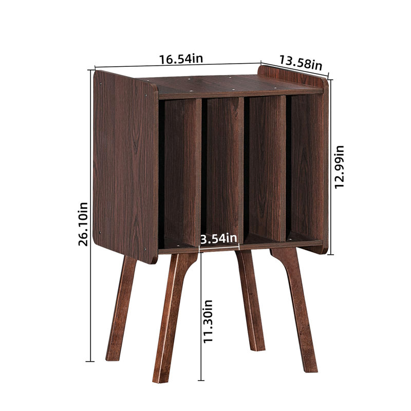 Support pour tourne-disque, Noyer