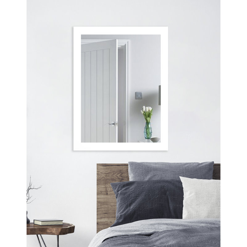 Tieger Mirror, 51.5" H x 31.5" W, White