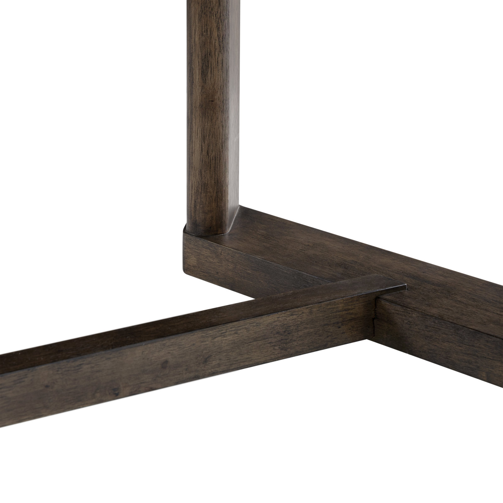 Danity 80'' Wide Dining Table with Leaf, Dark Oak