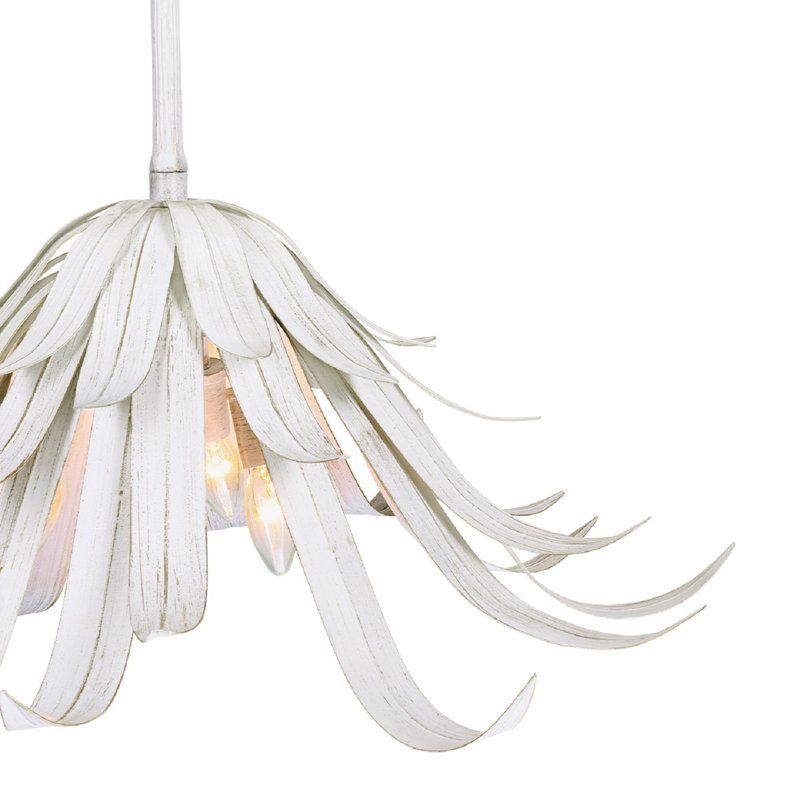 Kagra 3 Light Pendant, Distressed White