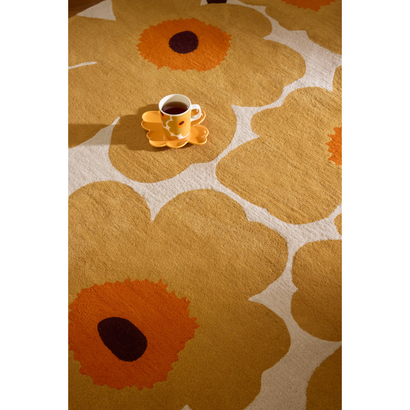Unikko Honey | 132406, Honey, Rectangle 6'7" x 9'2"