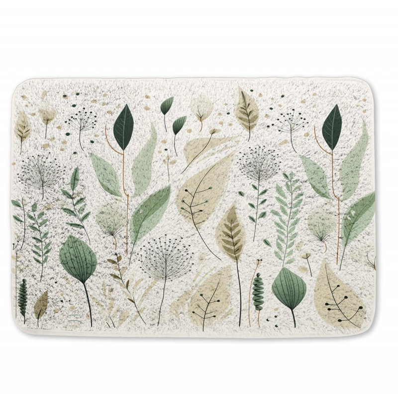 Chrystina Microfiber / Microsuede Non-Slip Bath Mat, 21" W x 34" L