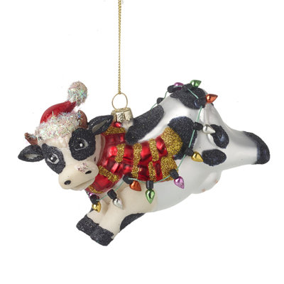 11cm Glass Animals Hanging Figurine Ornament