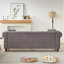 Canapé de 85,5 po avec velours Chesterfield