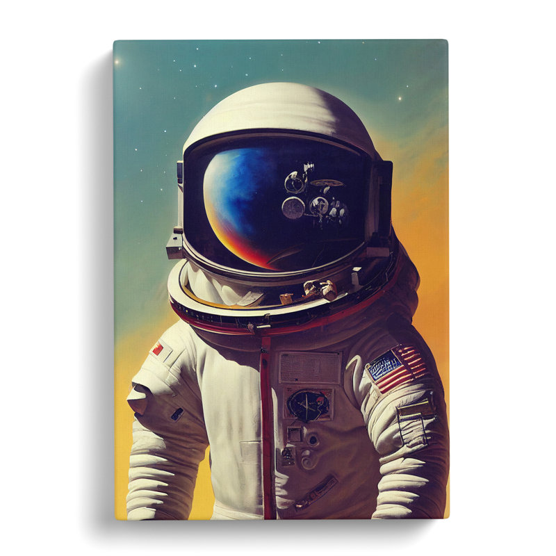 Awesome Astronaut - Wrapped Canvas, 60cm H x 40cm W x 3cm D
