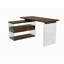 Bureau en L 57,08 "avec armoire de rangement 1 tiroir Adalae 