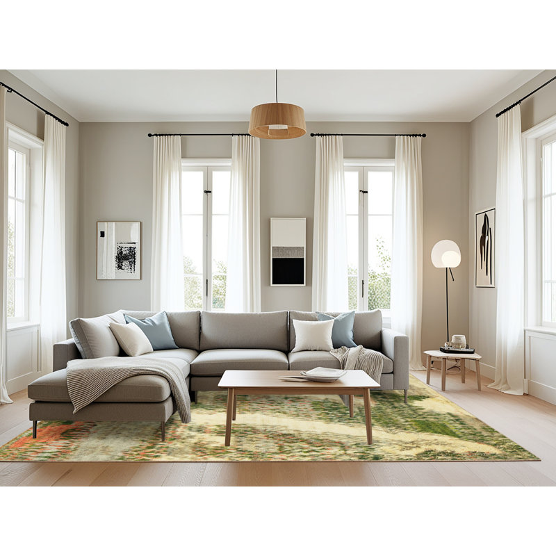 Tapis abstrait moderne 2573, Rectangle 8 pi x 10 pi