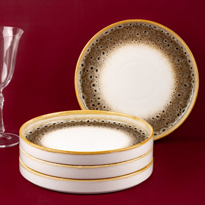 Assiette plate empilable en porcelaine de qualité supérieure JAGUAR