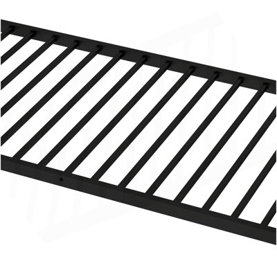 Metal Twin Over Twin Bunk Bed/ Heavy-Duty Sturdy Metal/ Noise Reduced/ Safety Guardrail/No Box Spring Needed,Black