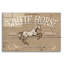 «Horse Signs 2 Neutral» par Wellington Studio, art mural en verre acrylique-430875567