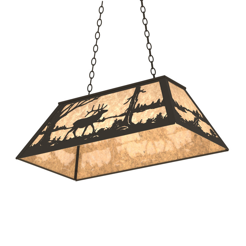 6 - Light Pendant, Silver, Textured Black, Mica