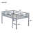 Full Rubber Wood Loft Bed With Ladder,Grey-1883117761-1883117773