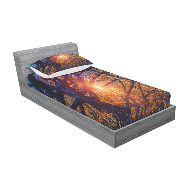 Microfiber Sheet Set, Twin Sheet Set with Fitted Sheet