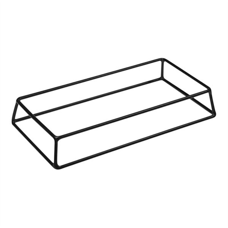 Dalebrook By Bauscherhepp Buffet présentoir rectangulaire en fer noir TB3350 WS-567TB3350, H 1,9 po x l 5,7 po x P 11,4 po