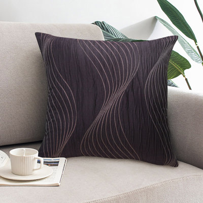 Briggett Plum Square Cushion