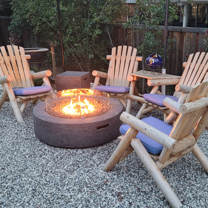 Trent Austin Design® Kinzie Concrete Propane Fire Pit Table