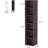 70.9" Cherry 6-Tier Narrow Corner Cube Bookcase Storage For Living Room, Office, Bedroom-2071526074