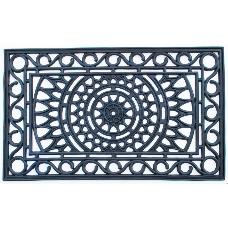 Tapis pour porte d’extérieur antidérapant Needville, H 18 po x l 30 po