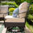 Salem 5-Person Swivel Outdoor Conversation Set with Fire Pit Table & Optional Ottomans-88407705