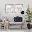«Zebra & Elephant Boho Stripes», ensemble de 2 impressions sur toile encadrées, design par Janet Tava-114316554-114316558