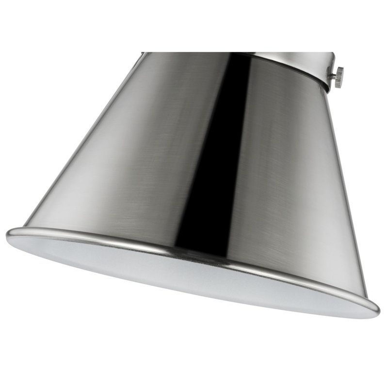 Oakpark Swing Arm Sconce, Brushed Nickel