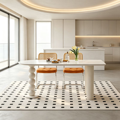 Cream Sintered Stone Island Table