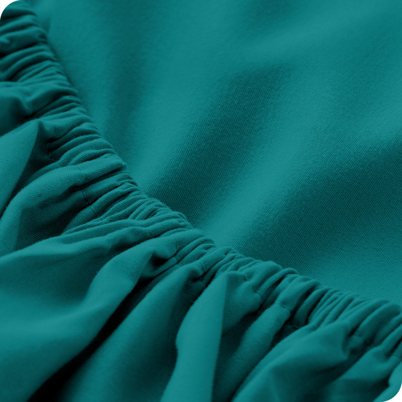 Microfiber Fitted Sheet, Queen Fitted Sheet, Emerald