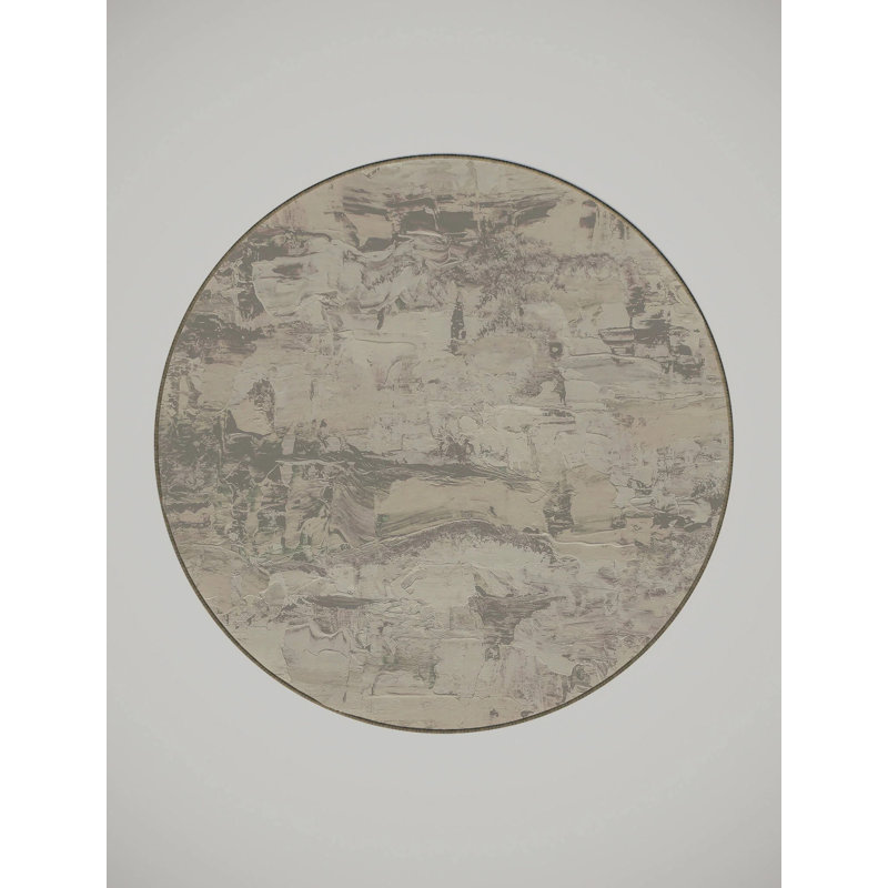 Aitzol Washable Indoor Rug, Round 6'