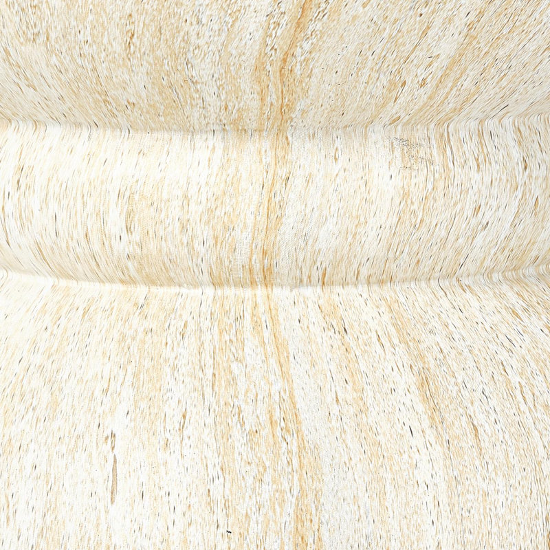 Table d'appoint d'extérieur en béton avec taille arrondie, imitation texture de pierre naturelle pour une utilisation intérieure / extérieure