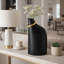 Grand vase noir avec anneau Rouen-1711169640