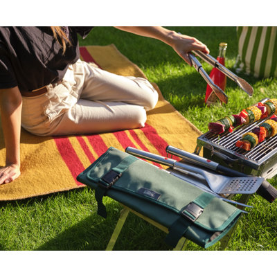 Joseph Joseph GrillOut 4-Piece BBQ Tool Set with Storage Case