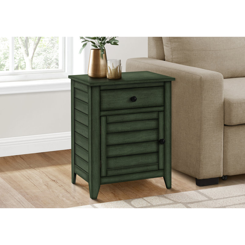 Table d'appoint avec rangement, placage antique, pour une belle chambre à coucher et salon 24,18 lb, articles de rangement