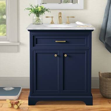 Greeley Contemporary 48 Wood Single Sink Bathroom Vanity with Carrera  Marble Top by Christopher Knight Home - On Sale - Bed Bath & Beyond -  25716175