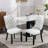Modern Glam Velvet Upholstered Dining Chair with Pull Ring (Set of 2)-1632361099-1614928157