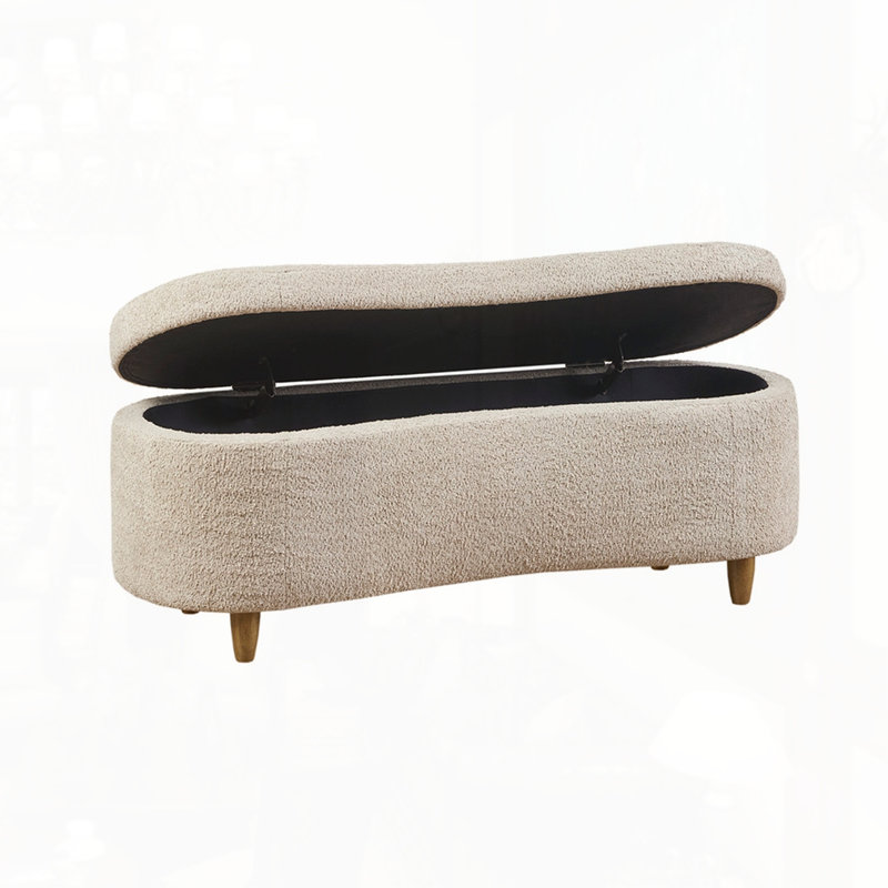 Banc de rangement Boucle, Taupe