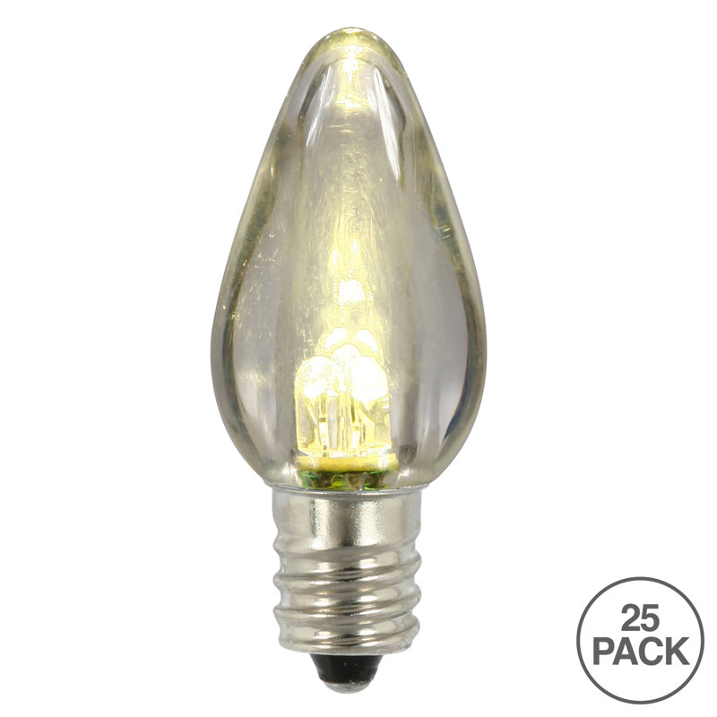 Ampoule DEL transparente Vickerman C7, Blanc chaud