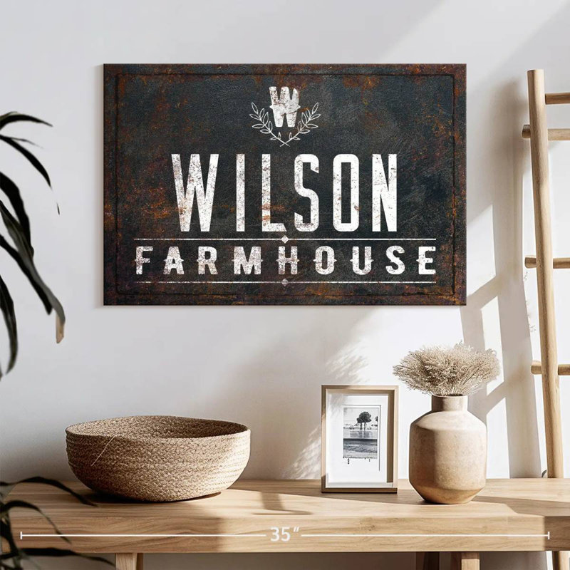 Plaque murale Wilson Farmhouse, H 16 po x l 24 po