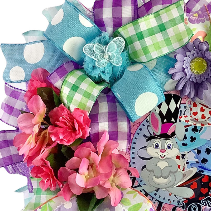 Couronne de printemps et de la Saint-Valentin avec lapin
