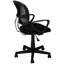 Chaise de bureau à hauteur réglable pour les jeunes: ergonomique, pivotant à 360 degrés, filet noir contemporain: hauteur, dossier ergonomique